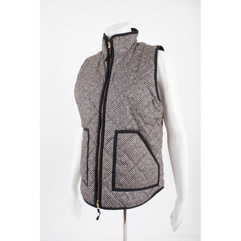 J.Crew Womens Excursion Puffer Vest Jacket Zip S - Picture 2 of 6